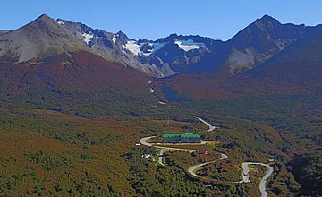 Reserva turística camino al glaciar Martial